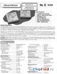 Datasheet 1505/15T24 manufacturer Power-One