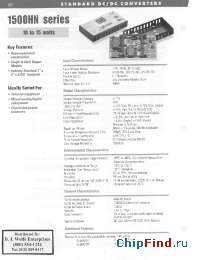 Datasheet 1505S24HN manufacturer Power-One