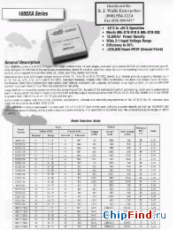 Datasheet 1605/15T48XA manufacturer Power-One