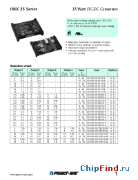 Datasheet 20IMX35-03D12-9 manufacturer Power-One