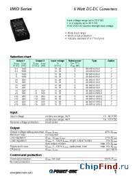 Datasheet 24IMO6-0505-2 manufacturer Power-One