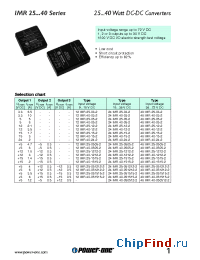 Datasheet 24IMR40-051212-2 производства Power-One