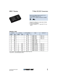 Datasheet 24IMS7-03-9 manufacturer Power-One