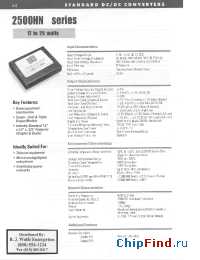 Datasheet 2515D12HN manufacturer Power-One