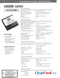 Datasheet 4015D24HN manufacturer Power-One