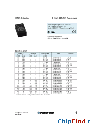 Datasheet 40IMX4-0505-9 производства Power-One