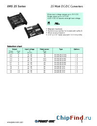 Datasheet 48IMS25-2.5-9G manufacturer Power-One