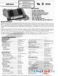 Datasheet 6005/15T48 manufacturer Power-One
