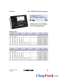 Datasheet BP1001-7R manufacturer Power-One
