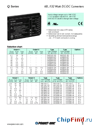 Datasheet BQ1001-7R manufacturer Power-One