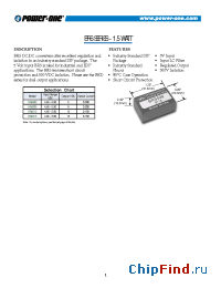 Datasheet BRS505 manufacturer Power-One