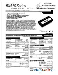 Datasheet BXA10-48D05 manufacturer Power-One