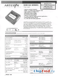 Datasheet BXB150-48S05-F manufacturer Power-One