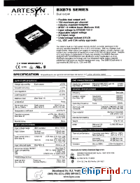 Datasheet BXB75-48D05-3V3 manufacturer Power-One