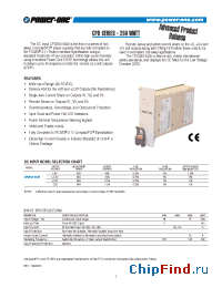 Datasheet CPD250 manufacturer Power-One
