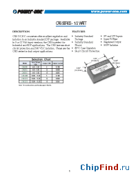 Datasheet CRS1205 manufacturer Power-One