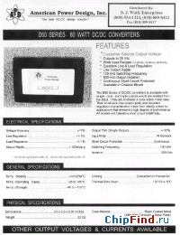 Datasheet D60-12B manufacturer Power-One