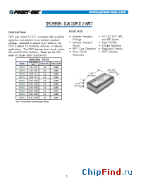 Datasheet DRD1212 manufacturer Power-One