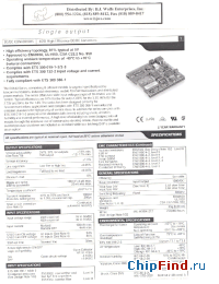 Datasheet EXA40-24S05 manufacturer Power-One