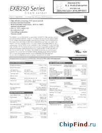 Datasheet EXB250-48S05 manufacturer Power-One