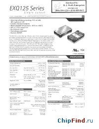 Datasheet EXQ125-48S3V3 производства Power-One
