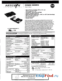 Datasheet EXQ50-48S05 manufacturer Power-One