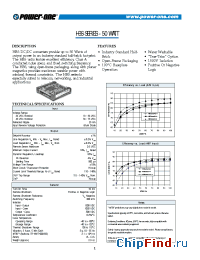 Datasheet HBS033YE-A manufacturer Power-One