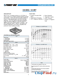 Datasheet HBS100YG-A manufacturer Power-One