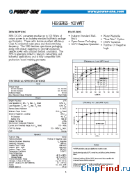Datasheet HBS100ZH-A производства Power-One