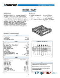 Datasheet HBS150YG-A manufacturer Power-One