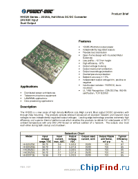Datasheet HHD20YGE производства Power-One