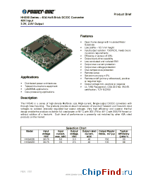 Datasheet HHS40ZD manufacturer Power-One