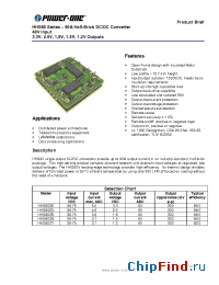 Datasheet HHS60ZA производства Power-One