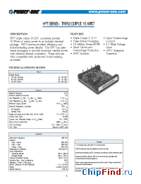 Datasheet HPT015YGHH-A manufacturer Power-One