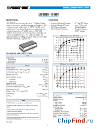 Datasheet LES015YH производства Power-One