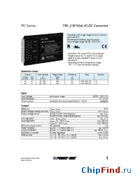 Datasheet LPC1902-7D manufacturer Power-One