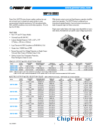 Datasheet MAP110-1024 manufacturer Power-One