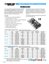 Datasheet MDU150-3300 manufacturer Power-One