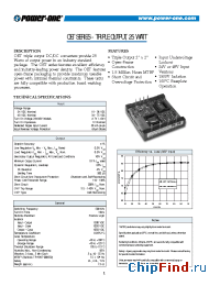 Datasheet OET025YGHH-A manufacturer Power-One