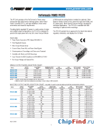 Datasheet PFC375-1015 manufacturer Power-One