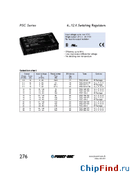 Datasheet PSC129-2 manufacturer Power-One