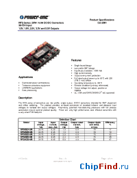 Datasheet RFS04ZG-M6 manufacturer Power-One