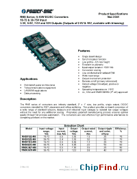 Datasheet RNS01EE manufacturer Power-One