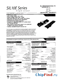 Datasheet SIL10E-05S0V8 manufacturer Power-One