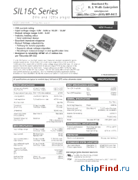 Datasheet SIL15C-12SADJ manufacturer Power-One