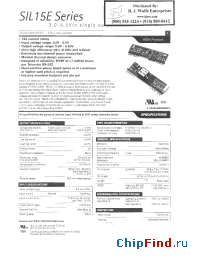 Datasheet SIL15E-05S1V8-V manufacturer Power-One