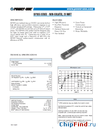 Datasheet SIP305 manufacturer Power-One
