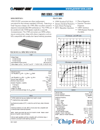 Datasheet VWS150ZH-A manufacturer Power-One