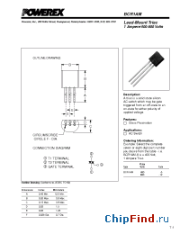 Datasheet BCR1AM-12 manufacturer Powerex
