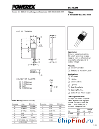 Datasheet BCR6AM-12L manufacturer Powerex